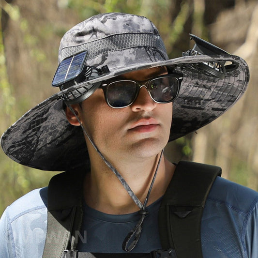 Wide Brim Solar Fan Hat