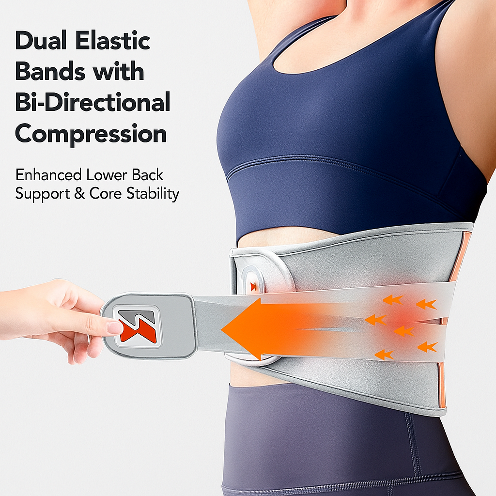 Heated Back Massager for Lower Back Pain Relief
