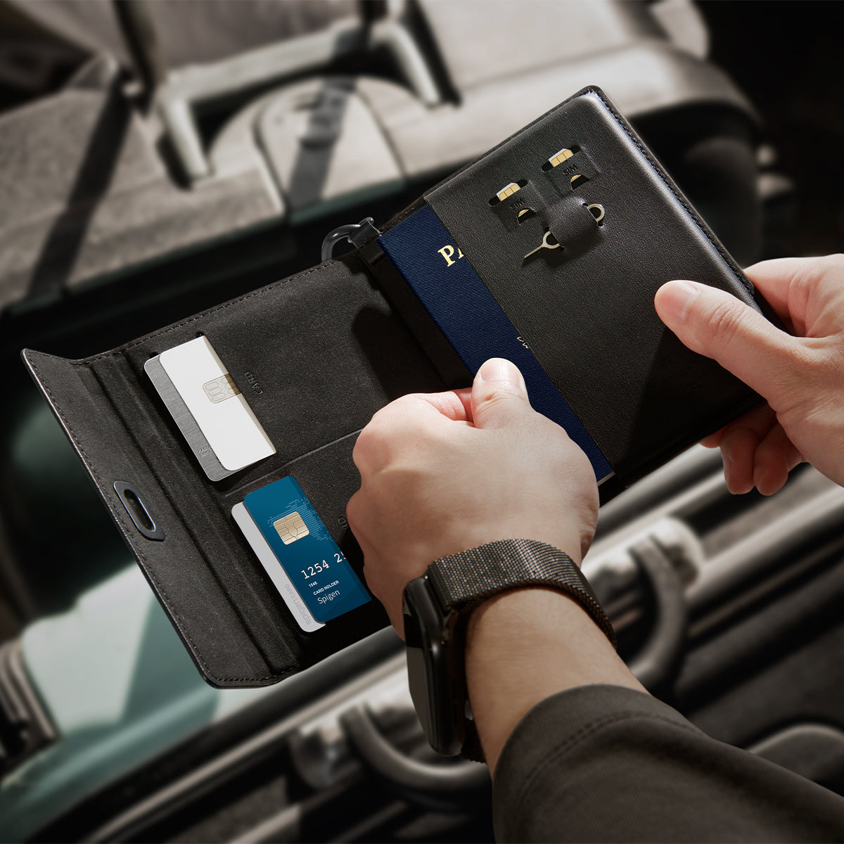 RFID-Reisebrieftasche - Reisepasshülle &amp; Reise-Organizer